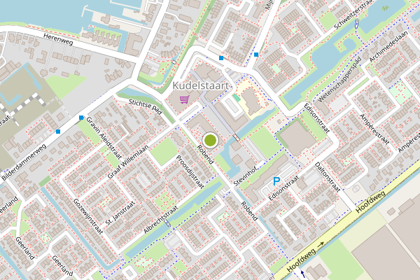 Ambulance-melding op Boerhaavehof, Kudelstaart op 14 mei, kaart-overzicht