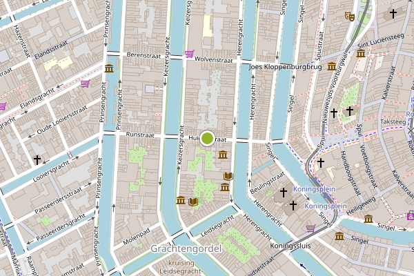 Ambulance-melding op Huidenstraat, Amsterdam op 26 juli, kaart-overzicht