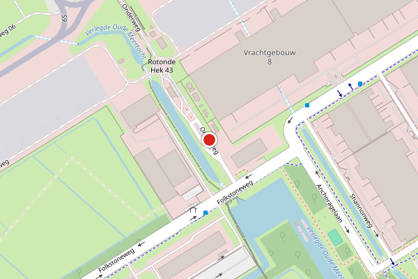 Brandweer-melding op Onderweg, Schiphol op 16 mei, kaart-overzicht