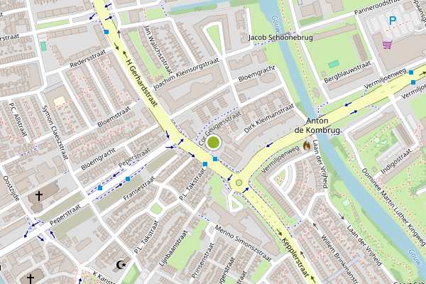 Ambulance-melding op Kapelaan Gerrit Grootstraat, Zaandam op 16 mei, kaart-overzicht