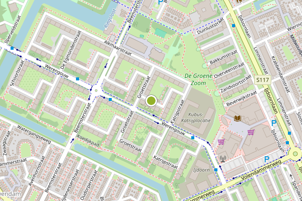 Ambulance-melding op Groetstraat, Amsterdam op 26 juli, kaart-overzicht