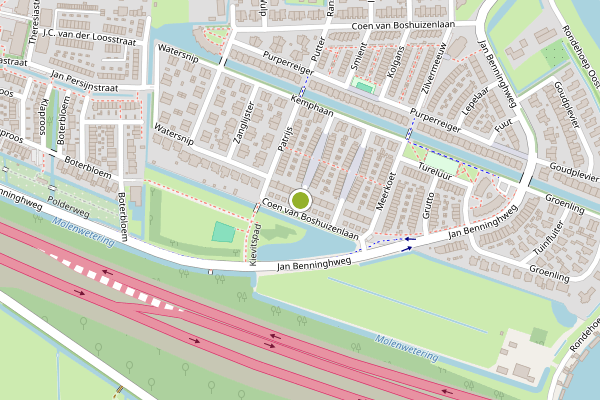Ambulance-melding op Vink, Ouderkerk aan de Amstel op 17 mei, kaart-overzicht