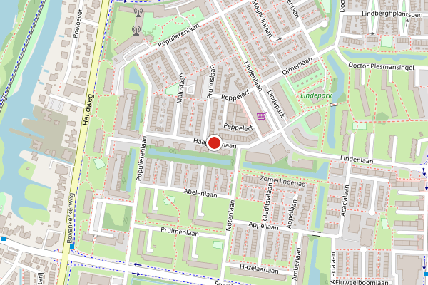 Brandweer-melding op Haagbeuklaan, Amstelveen op 26 juli, kaart-overzicht