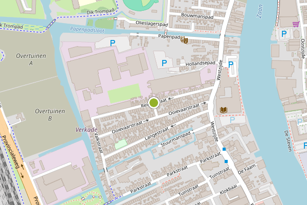 Ambulance-melding op Reigerstraat, Zaandam op 26 juli, kaart-overzicht