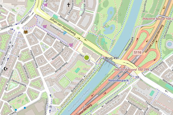 Ambulance-melding op Varenweg, Amsterdam op 26 juli, kaart-overzicht