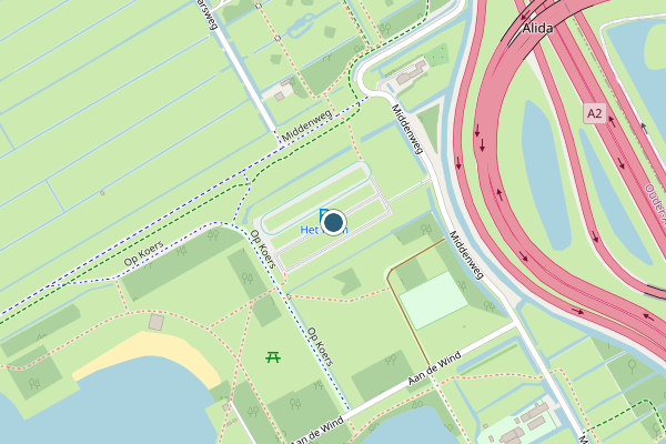 Politie-melding op Het Ruim, Ouderkerk aan de Amstel op 26 juli, kaart-overzicht