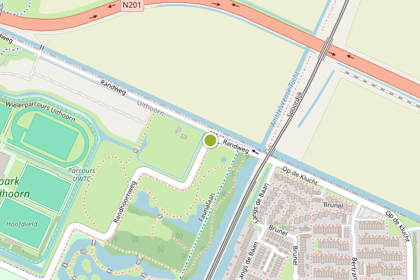 Ambulance-melding op Randhoornweg, Uithoorn op 14 mei, kaart-overzicht