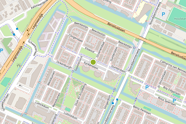 Ambulance-melding op Eyckenstein, Amstelveen op 26 juli, kaart-overzicht