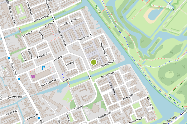 Ambulance-melding op Rietschoot, Oostzaan op 16 mei, kaart-overzicht