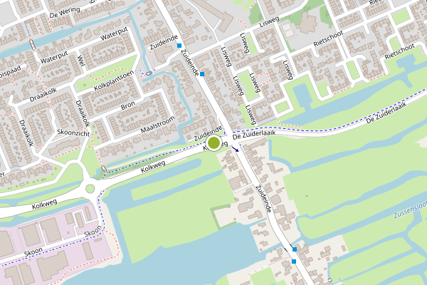 Ambulance-melding op Kolkweg, Oostzaan op 14 mei, kaart-overzicht