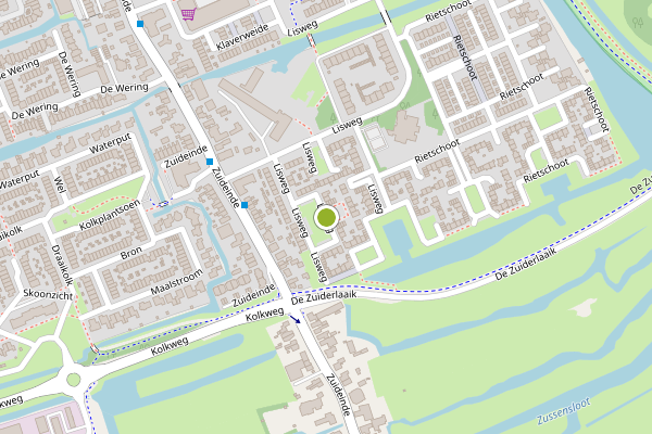 Ambulance-melding op Lisweg, Oostzaan op 14 mei, kaart-overzicht