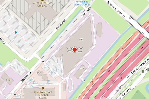 Brandweer-melding op Sloterweg, Badhoevedorp op 27 juli, kaart-overzicht