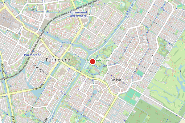 Brandweer-melding op Purmerend op 27 juli, kaart-overzicht