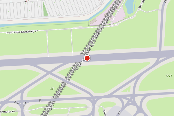 Brandweer-melding op Buitenveldertbaan, Schiphol op 27 juli, kaart-overzicht