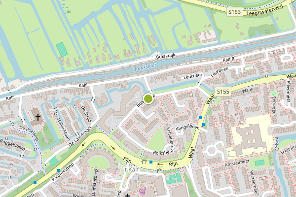Ambulance-melding op Bolksbeek, Zaandam op 27 juli, kaart-overzicht