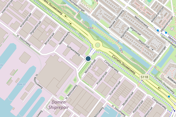 Politie-melding op Softwareweg, Amsterdam op 27 juli, kaart-overzicht
