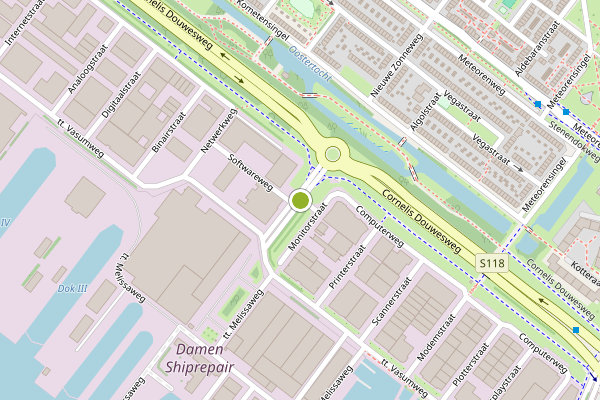 Ambulance-melding op Softwareweg, Amsterdam op 27 juli, kaart-overzicht