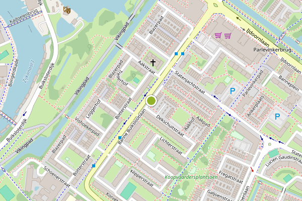 Ambulance-melding op Banne Buikslootlaan, Amsterdam op 27 juli, kaart-overzicht