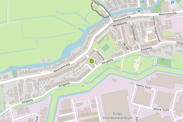 Ambulance-melding op Florijn, Zaandam op 27 juli, kaart-overzicht