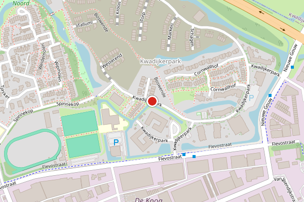 Brandweer-melding op Kwadijkerpark, Purmerend op 27 juli, kaart-overzicht
