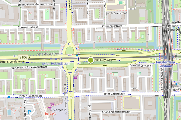 Ambulance-melding op Cornelis Lelylaan, Amsterdam op 27 juli, kaart-overzicht