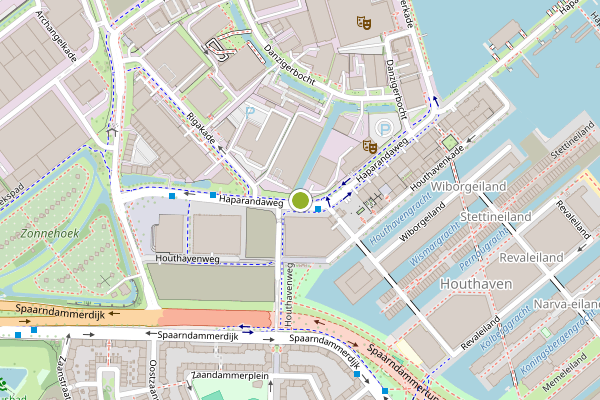 Ambulance-melding op Haparandaweg, Amsterdam op 27 juli, kaart-overzicht