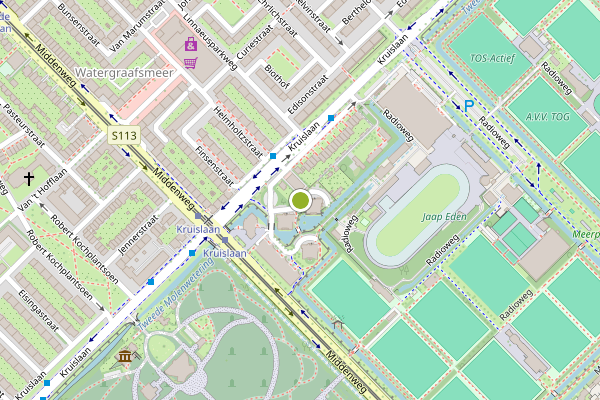 Ambulance-melding op Hertzstraat, Amsterdam op 28 juli, kaart-overzicht