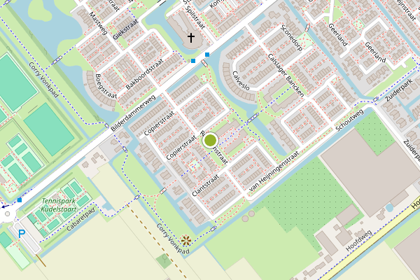 Ambulance-melding op Romeijnstraat, Kudelstaart op 28 juli, kaart-overzicht