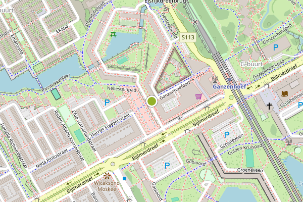 Ambulance-melding op Harriet Freezerstraat, Amsterdam op 28 juli, kaart-overzicht
