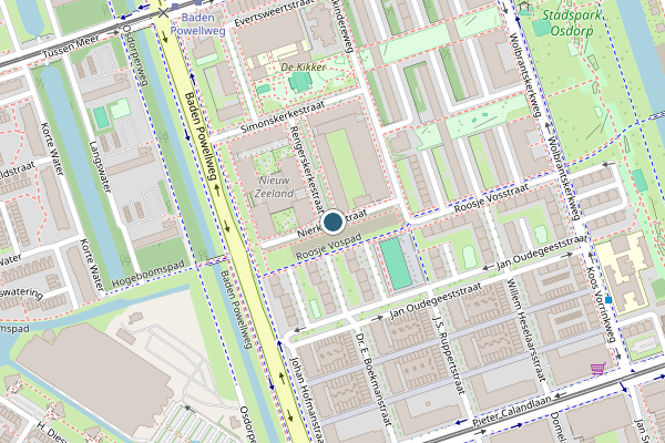 Politie-melding op Nierkerkestraat, Amsterdam op 28 juli, kaart-overzicht