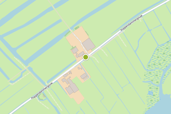 Ambulance-melding op Poppendammergouw, Amsterdam op 28 juli, kaart-overzicht