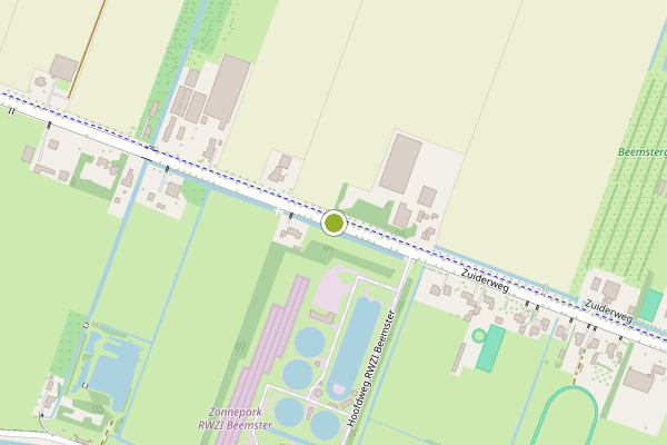 Ambulance-melding op Zuiderweg, Zuidoostbeemster op 28 juli, kaart-overzicht