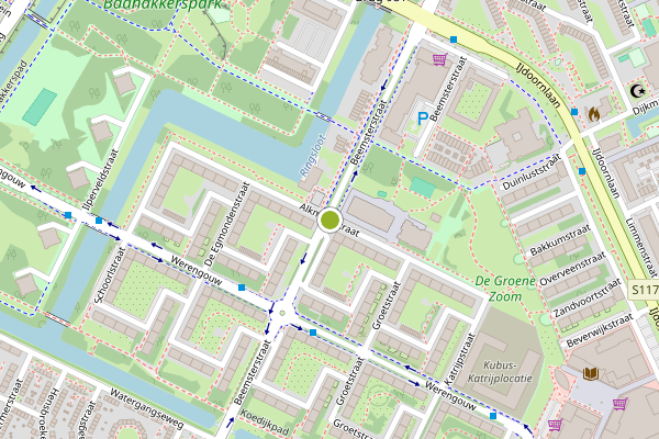 Ambulance-melding op Alkmaarstraat, Amsterdam op 28 juli, kaart-overzicht