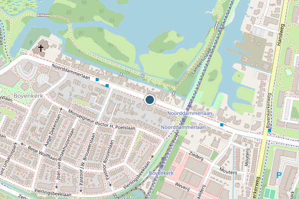Politie-melding op Noorddammerlaan, Amstelveen op 28 juli, kaart-overzicht