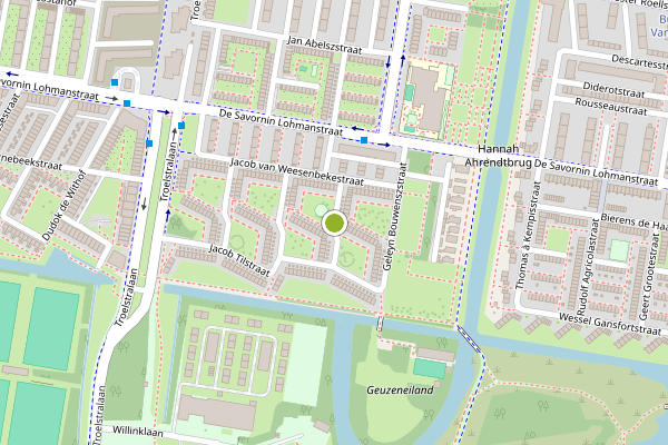 Ambulance-melding op Homme Hettingastraat, Amsterdam op 29 juli, kaart-overzicht