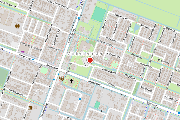 Brandweer-melding op Rijn Middelburgstraat, Middenbeemster op 29 juli, kaart-overzicht