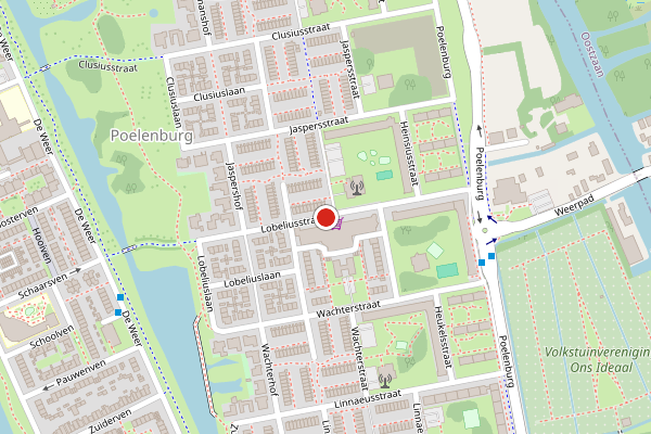 Brandweer-melding op Lobeliusstraat, Zaandam op 29 juli, kaart-overzicht