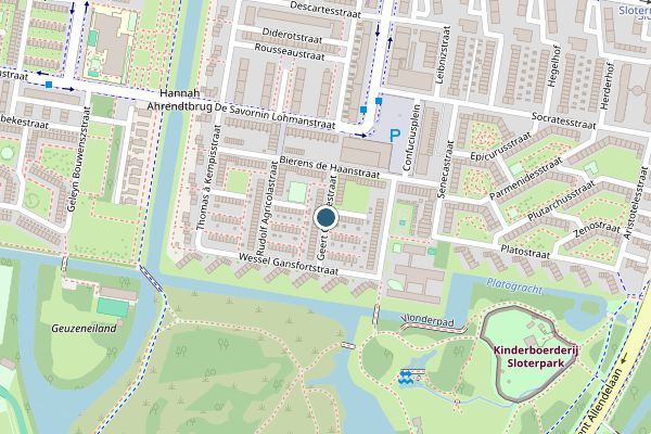 Ambulance + Politie samen ter plaatse op Geert Grootestraat, Amsterdam op 29 juli, kaart-overzicht nieuws-bericht