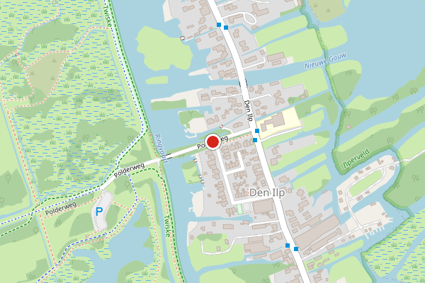 Brandweer-melding op Polderweg, Den Ilp op 17 mei, kaart-overzicht