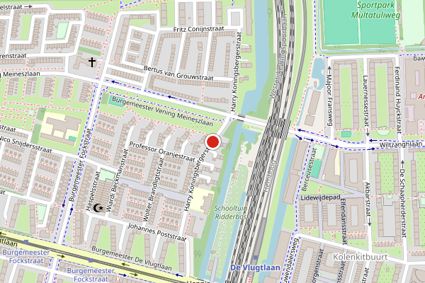 Brandweer-melding op Harry Koningsbergerstraat, Amsterdam op 29 juli, kaart-overzicht