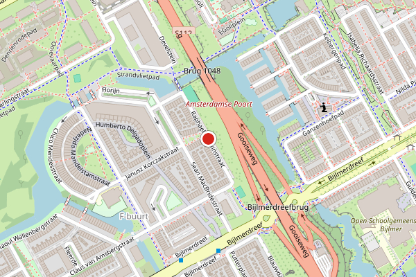 Brandweer-melding op Raphael Lemkinstraat, Amsterdam op 17 mei, kaart-overzicht
