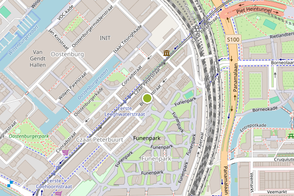 Ambulance-melding op Blankenstraat, Amsterdam op 17 mei, kaart-overzicht