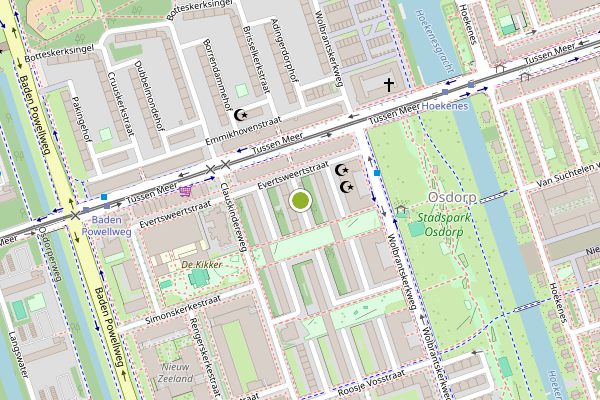 Ambulance-melding op Hertingenstraat, Amsterdam op 17 mei, kaart-overzicht