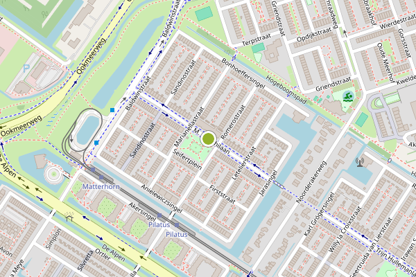 Ambulance-melding op M. Gandhilaan, Amsterdam op 17 mei, kaart-overzicht