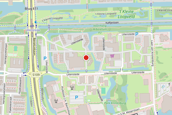 Brandweer-melding op Uilenstede, Amstelveen op 29 juli, kaart-overzicht