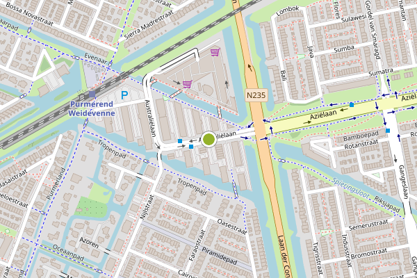 Ambulance-melding op Melbournestraat, Purmerend op 29 juli, kaart-overzicht