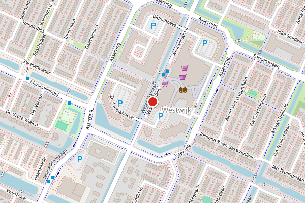Brandweer-melding op Westwijkplein, Amstelveen op 18 mei, kaart-overzicht