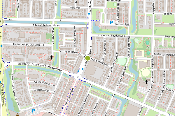 Ambulance-melding op Rembrandtweg, Amstelveen op 18 mei, kaart-overzicht