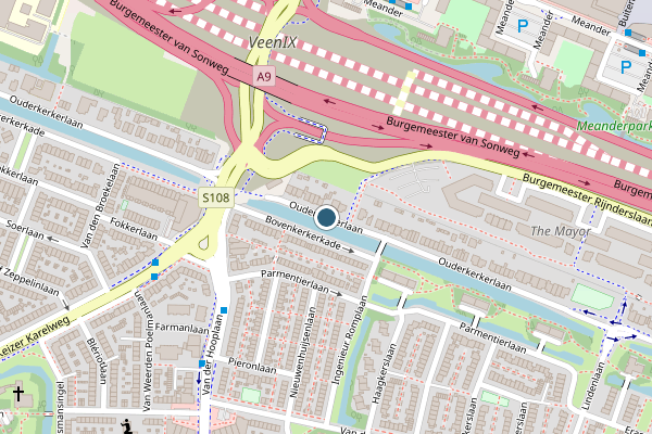 Politie-melding op Ouderkerkerlaan, Amstelveen op 17 mei, kaart-overzicht