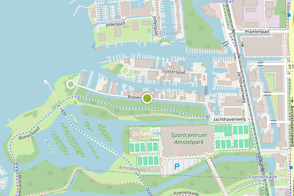 Ambulance-melding op Boeierspad, Amsterdam op 29 juli, kaart-overzicht